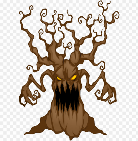 halloween tree clipart at getdrawings - scary clip art Isolated Character with Transparent Background PNG