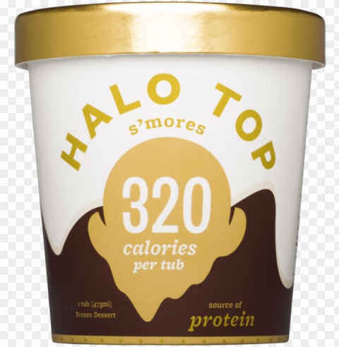 halo top s'mores 473ml Isolated Design Element in PNG Format