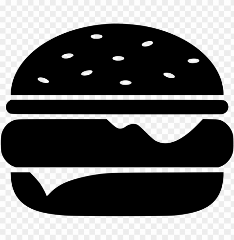 hamburger comments - burger silhouette PNG Image with Isolated Transparency