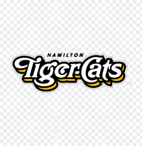 hamilton tiger-cats only text vector logo HighQuality Transparent PNG Isolated Art