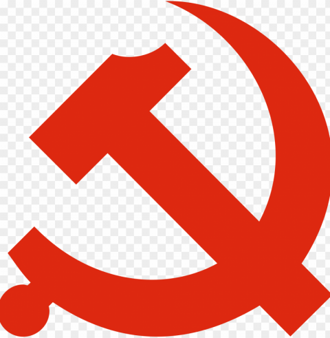 hammer and sickle - chinese cultural revolution symbols PNG pictures with alpha transparency
