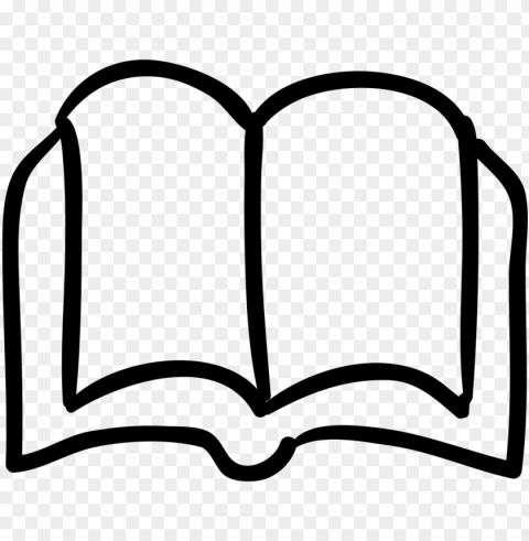 hand drawn book icon Transparent graphics PNG