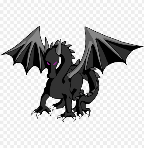 hand drawn ender dragon for the front cover of 'the - ender dragon animado PNG file with alpha