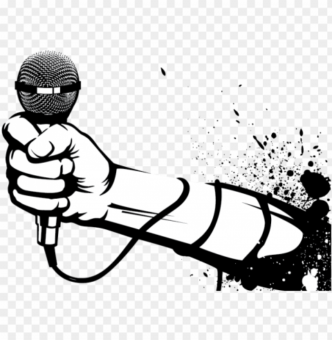 hand holding microphone clipart PNG images without watermarks