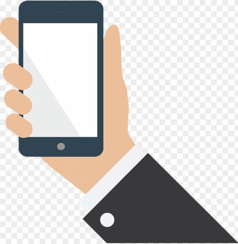 hand holding phone - hand holding phone Isolated Artwork on Clear Transparent PNG