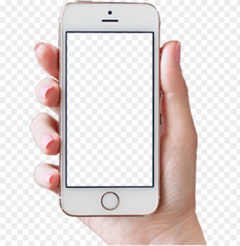 hand holding phone woma Transparent PNG pictures for editing