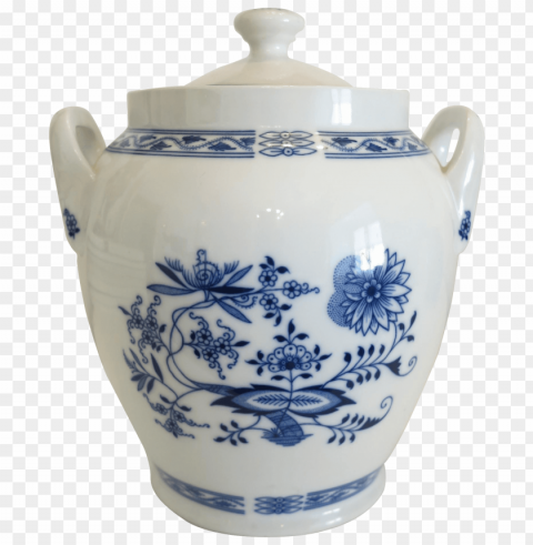 hand painted porcelain jar Isolated Item in HighQuality Transparent PNG