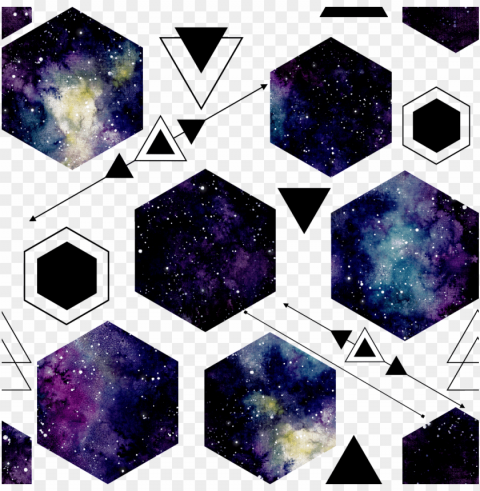 hand painted purple geometric graphic - geometric shape Isolated Illustration with Clear Background PNG