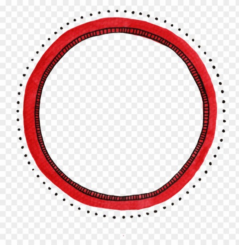 hand painted red circle wave point decoration vector - circle PNG images for mockups