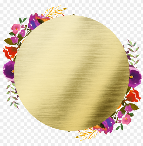 hand painted round frame back - portable network graphics Isolated Icon on Transparent Background PNG