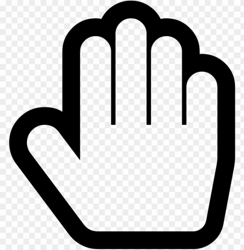 hand paper o hand stop o comments - stop hand ico PNG file with alpha
