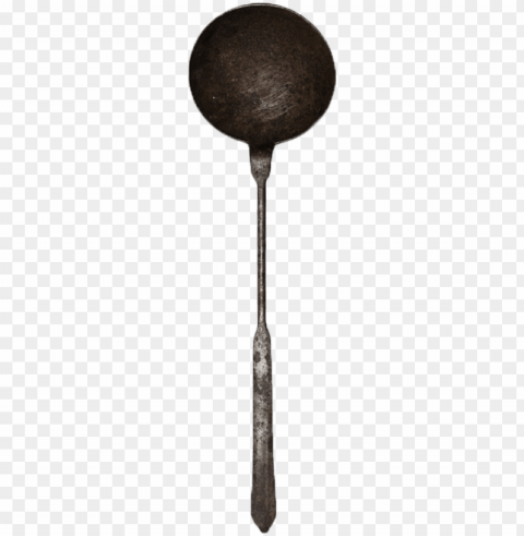 hand wrought metal soup ladle early americana cookware PNG Image with Isolated Artwork