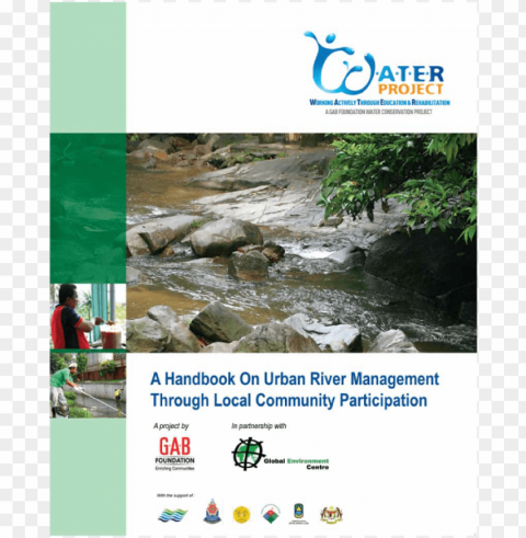 handbook on urban river management - water project Clean Background Isolated PNG Object