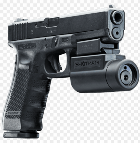 handgun camera - gun pointing at you transparent Isolated Illustration with Clear Background PNG