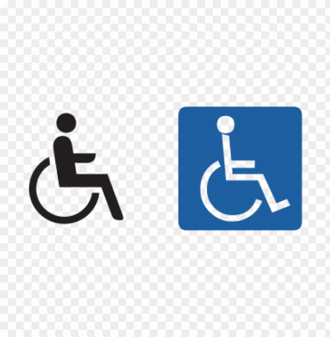 handicap sign vector free download PNG Isolated Object with Clarity