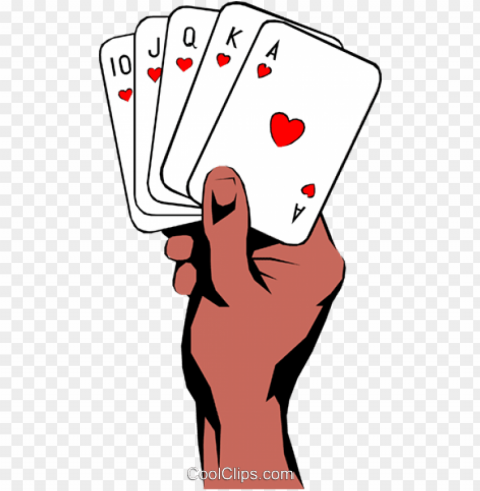 hands holding playing cards royalty free vector clip - hand holding playing cards clipart PNG Image with Clear Background Isolation