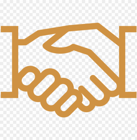 Handshake Centered - Collaboration Icon Gree Isolated Artwork On Clear Transparent PNG