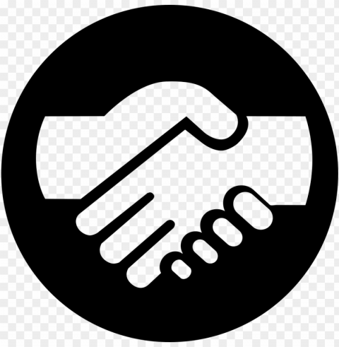 handshake comments - handshake icon black circle PNG no watermark