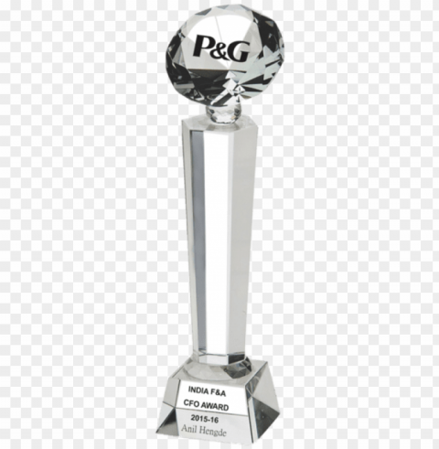 handshake crystal trophy PNG Image with Isolated Graphic Element