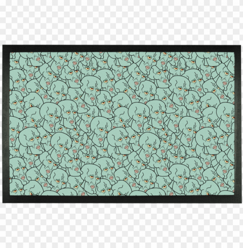 handsome squid ward sublimation doormat - motif PNG transparent elements package