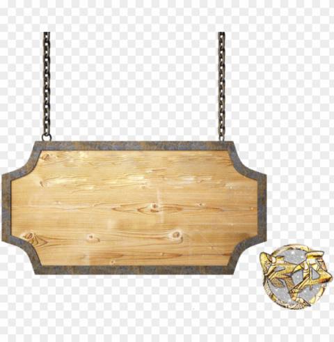 hanging sign svg library stock - wooden sign board PNG Isolated Subject with Transparency