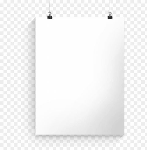 hanging white poster Clear Background Isolated PNG Illustration PNG transparent with Clear Background ID 0b7ee6c5