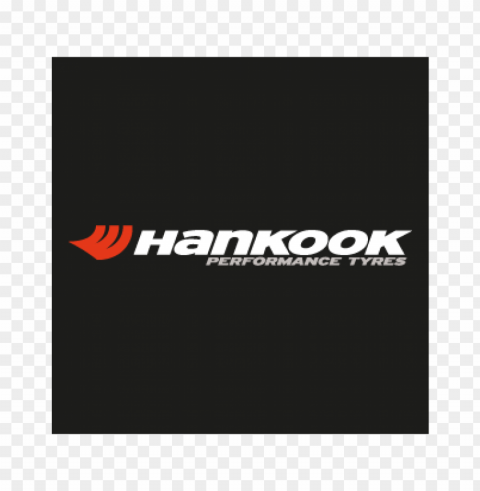 hankook performance tyres vector logo Isolated PNG Element with Clear Transparency