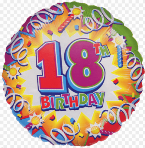 happy 18th birthday PNG files with transparent backdrop