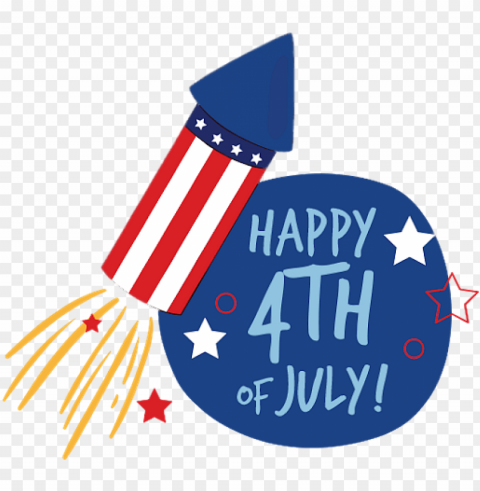 happy 4th of july fireworks rocket PNG Image Isolated with Clear Background