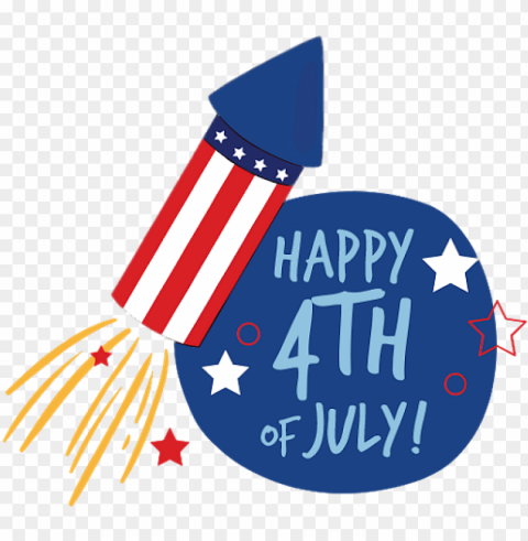 happy 4th of july fireworks rocket PNG Image Isolated with Clear Background PNG transparent with Clear Background ID a7754947