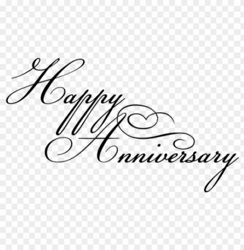 happy anniversary black writing Isolated Element with Clear Background PNG PNG transparent with Clear Background ID 4ecff18d