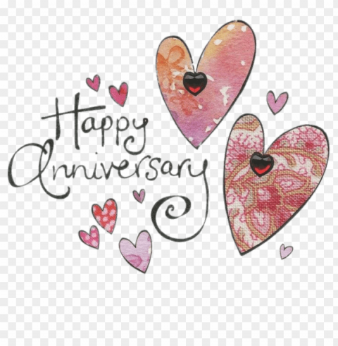 happy anniversary coloured hearts Isolated Element with Clear PNG Background PNG transparent with Clear Background ID 75f69637