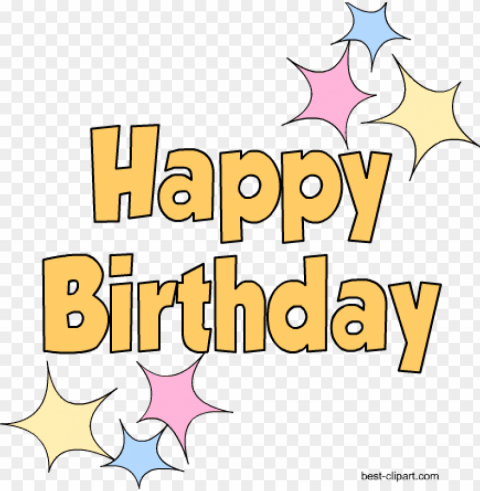 happy birthday clip art - birthday Isolated Character with Transparent Background PNG