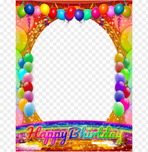 happy birthday frame birthday frames birthday wishes - red blue green yellow border PNG images alpha transparency