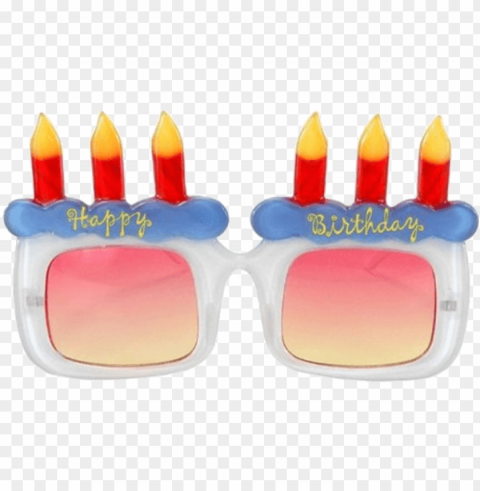 Happy Birthday Glasses PNG Transparent Design Bundle