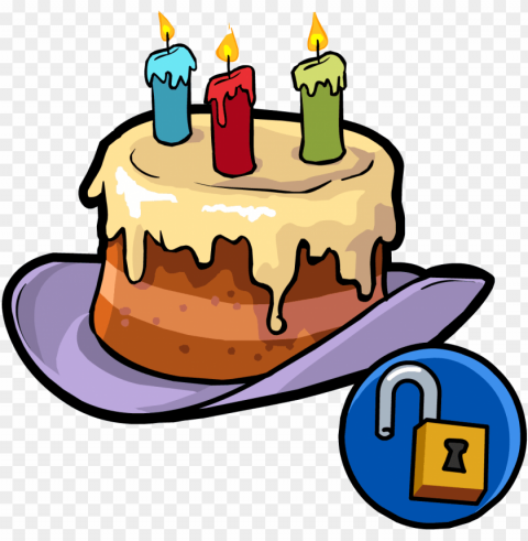 happy birthday hat - birthday hat club pengui Isolated Subject with Transparent PNG