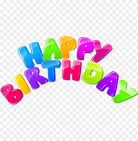 happy birthday free Isolated Design Element in HighQuality PNG