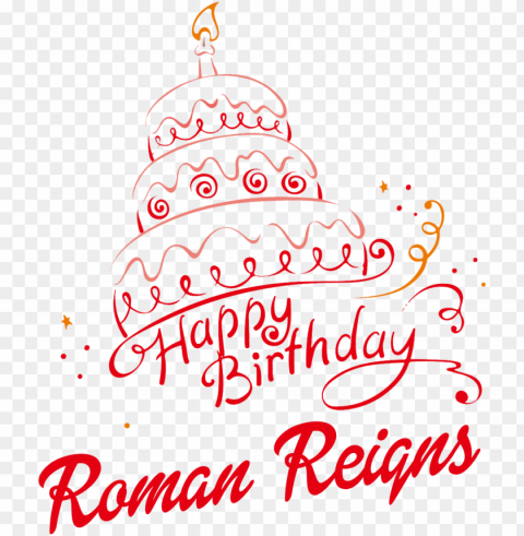 happy birthday roman reigns PNG Graphic Isolated with Clarity