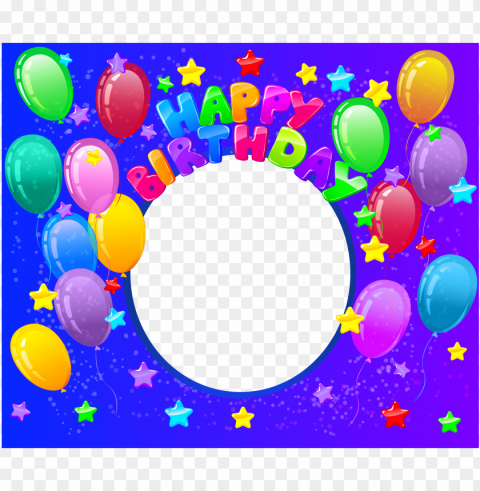 happy birthday frame Transparent background PNG images selection