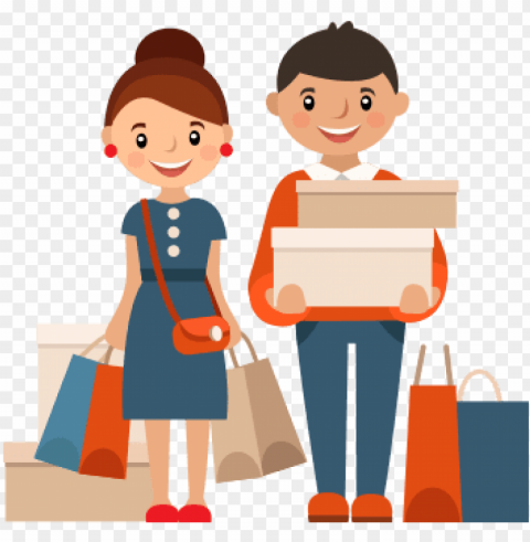 happy customer clipart - male shoppers ico PNG icons with transparency