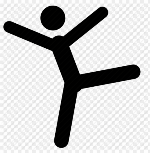 happy dance icon people professions martin leblanc Transparent background PNG stock