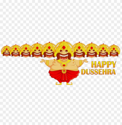 HAppy Dusshera Text Transparent PNG Images Set