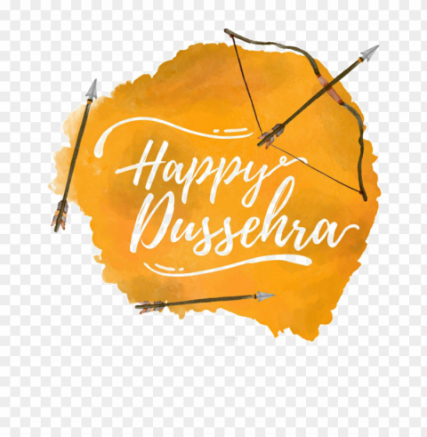 HAppy Dusshera text Transparent PNG images with high resolution