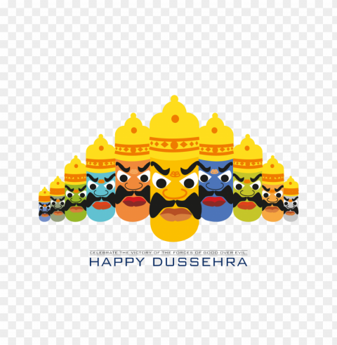 HAppy Dusshera text Transparent PNG Isolated Design Element PNG transparent with Clear Background ID 5fece292