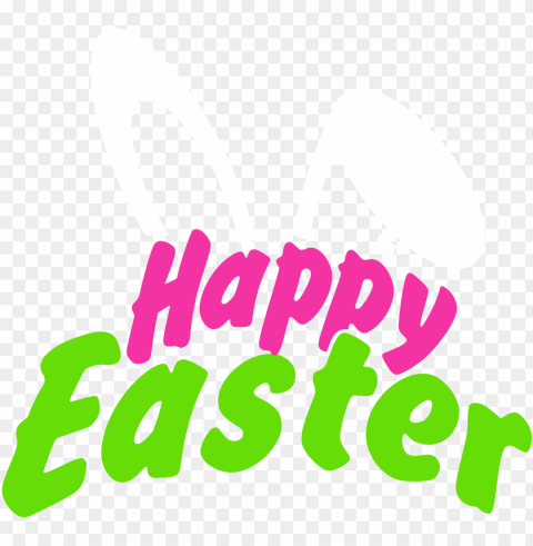 happy easter banners background Transparent PNG Isolated Illustration