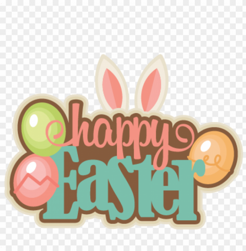 happy easter colourful HighQuality Transparent PNG Isolated Artwork PNG transparent with Clear Background ID bcb6d5f7