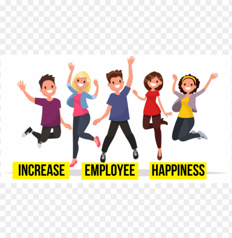 happy employees PNG transparent graphic
