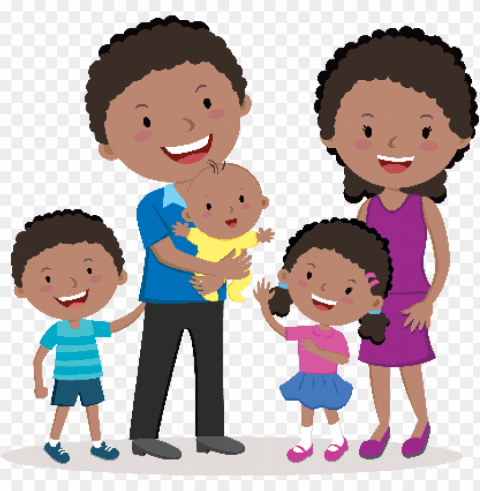 happy family Isolated Item with Transparent PNG Background