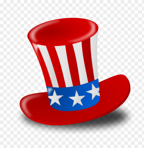 happy fourth of july hat PNG Image Isolated with Transparency