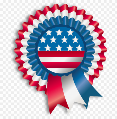happy fourth of july ribbon PNG Image Isolated with Transparent Detail